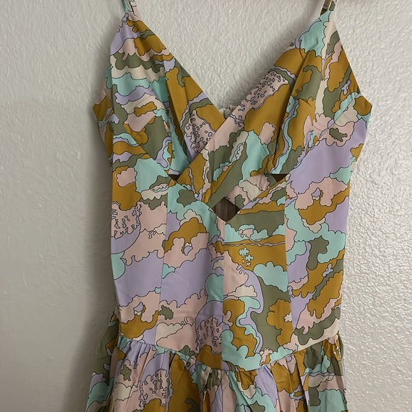 Alemais graphic-print organic cotton dress size 8 AUS - Picture 7 of 9